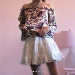 Floral Off the Shoulder Top